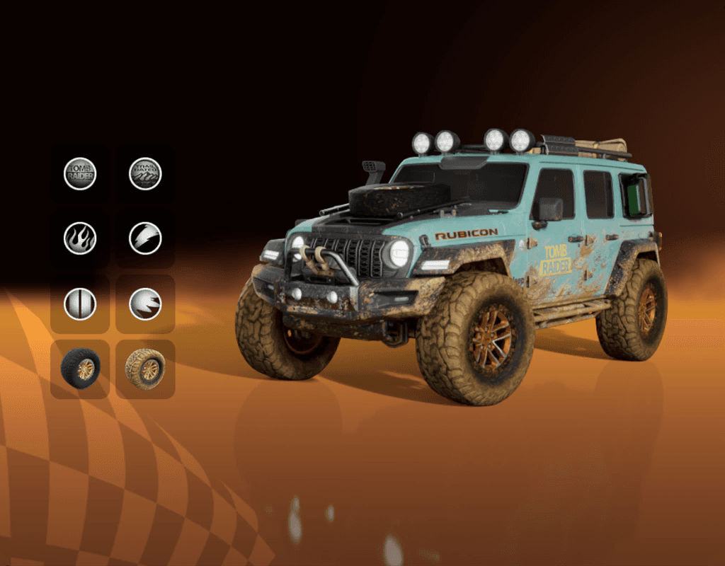 Jeep Wrangler Rubicon + Tomb Raider Bundle — Epic Bundles Fortnite cosmetic