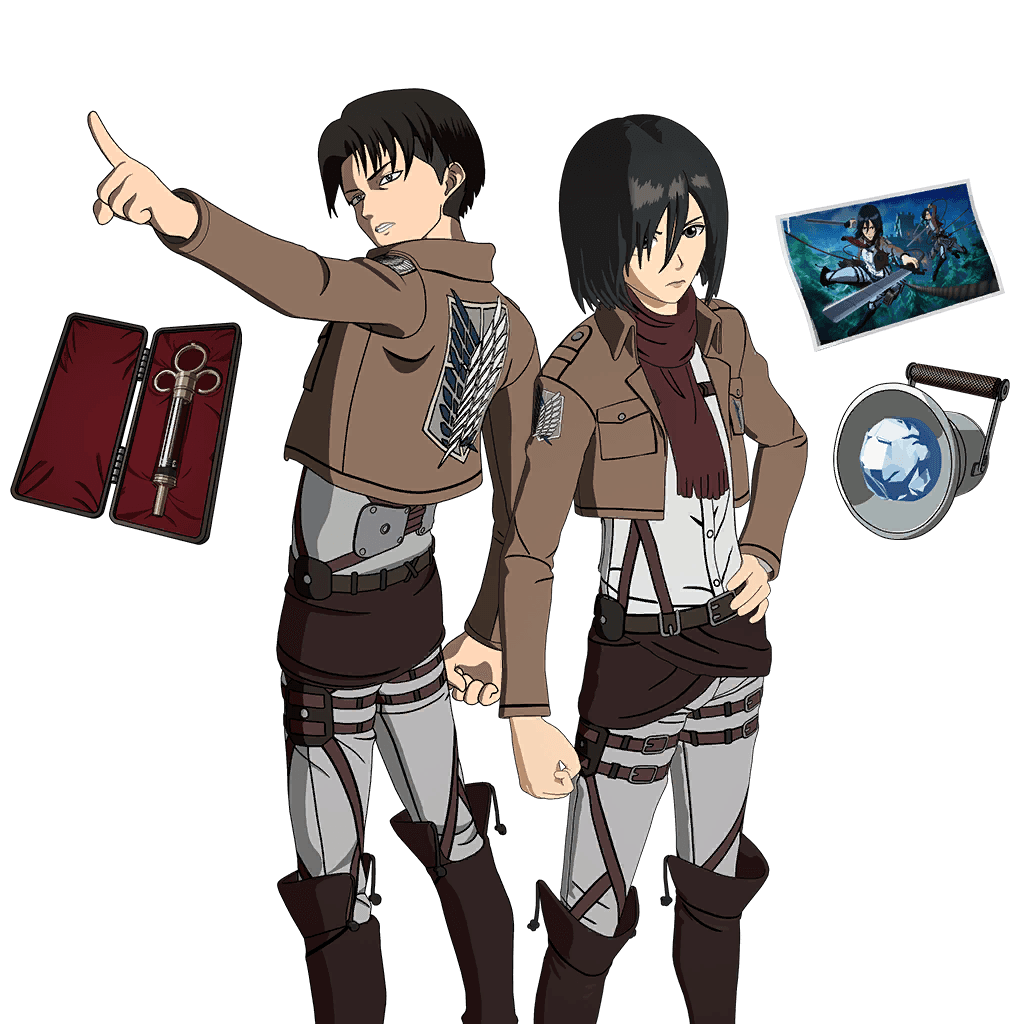 Mikasa & Levi Bundle — Epic Bundles Fortnite cosmetic