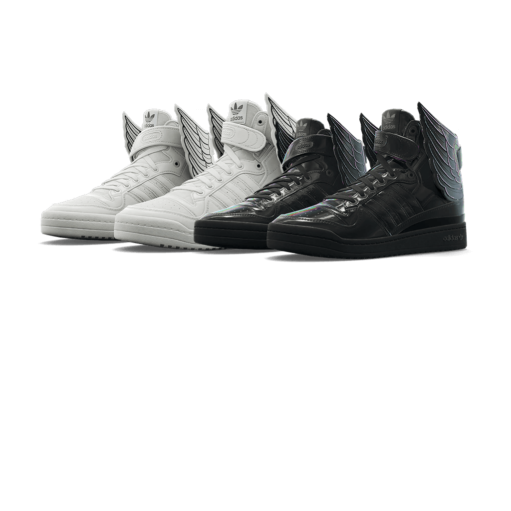 adidas Forum JS Wings 'Black Opal' and 'White' Bundle — Epic Bundles Fortnite cosmetic