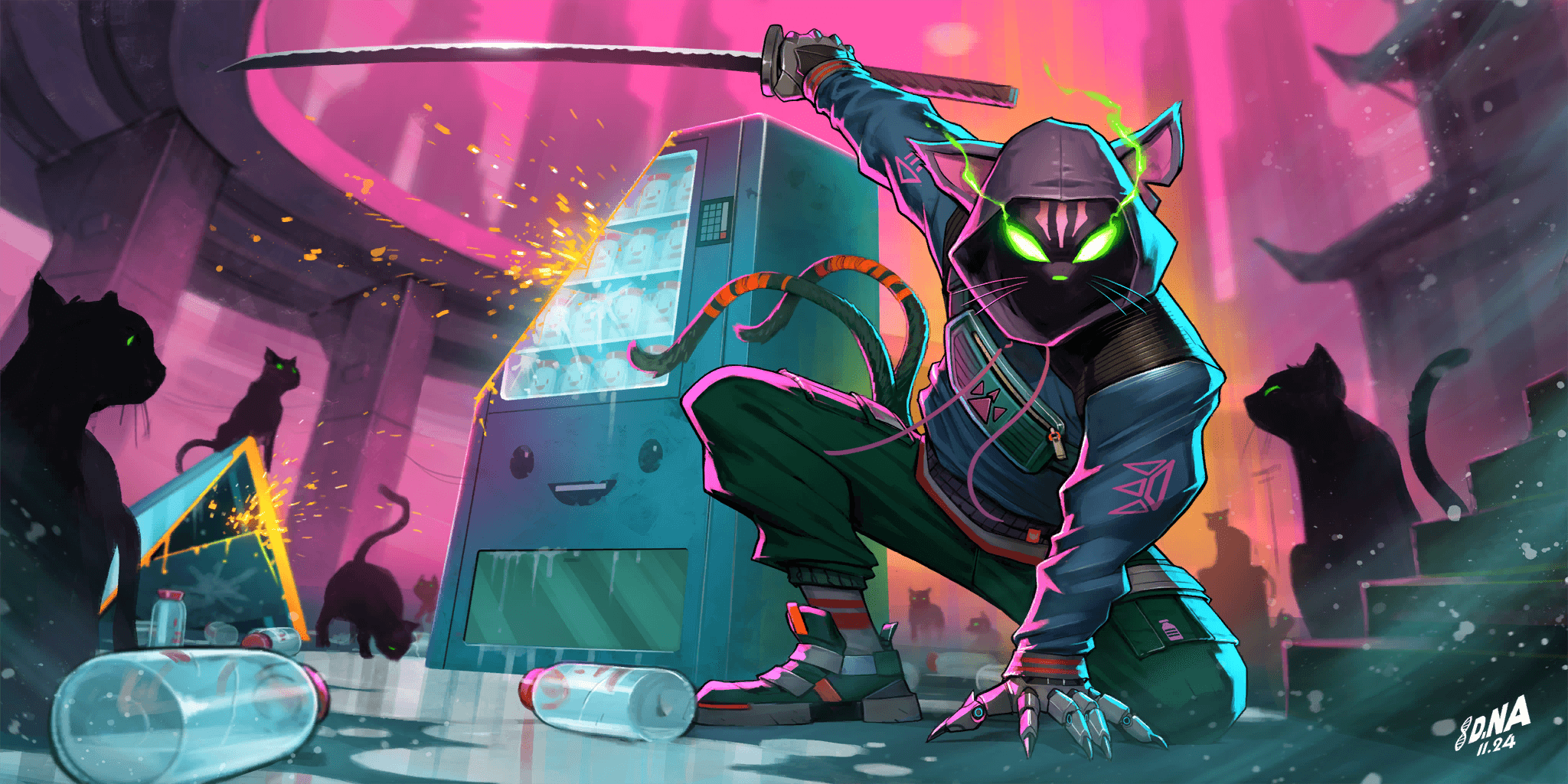 Kuro Nyanja — Uncommon Loading Screen Fortnite cosmetic
