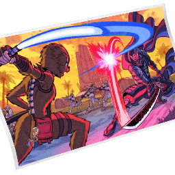 Galactic Duel — Uncommon Loading Screen Fortnite cosmetic