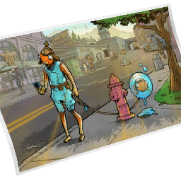 Watery Walk — Uncommon Loading Screen Fortnite cosmetic