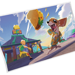 Taco Toss — Uncommon Loading Screen Fortnite cosmetic