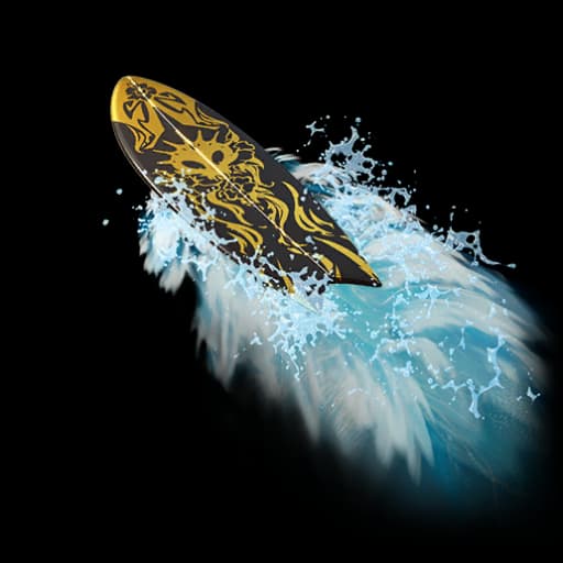 Cloud Llama Board (Style Golden Wave)