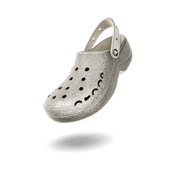 Crocs Baya Glitter Platform Clog 'Pearl White'