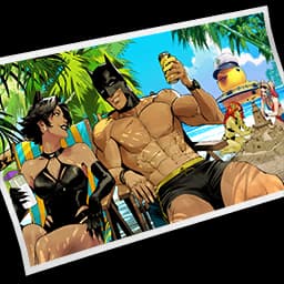 The Dark Knight Relaxes