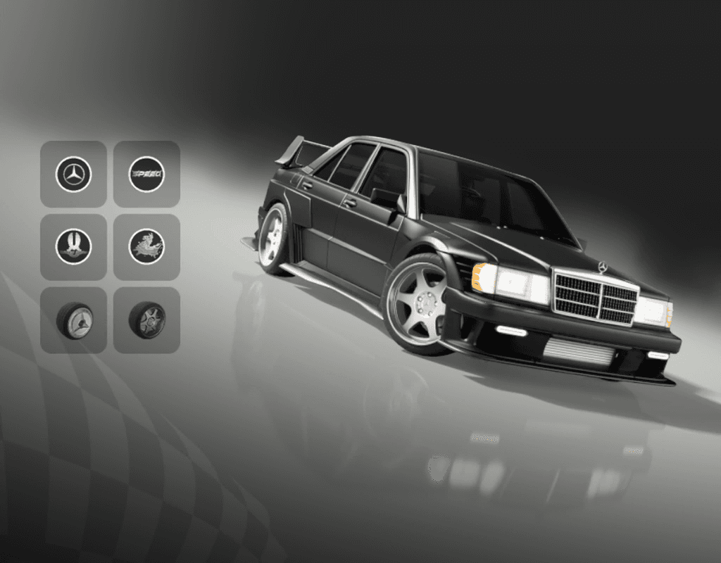 Mercedes-Benz 190E Evo II — Epic Bundles Fortnite cosmetic