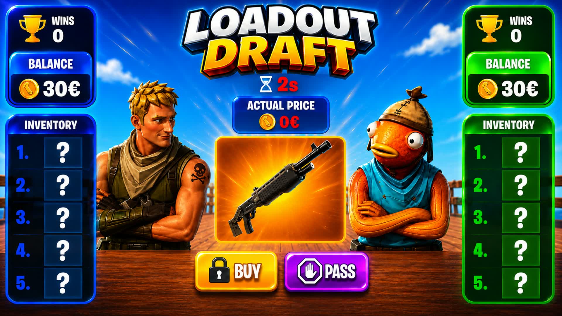 FORTNITE LOADOUT DRAFT — Fortnite Creative map