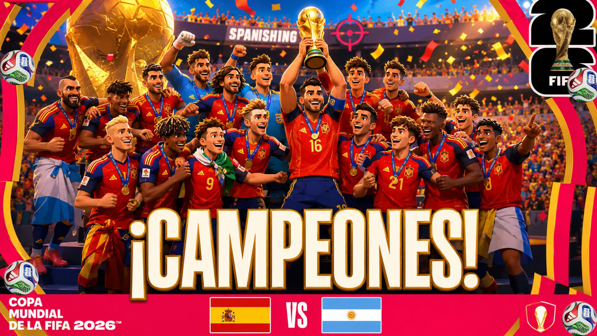 ESPAÑA CAMPEÓN DEL MUNDO 2026 FELICIDADE — Fortnite Creative map