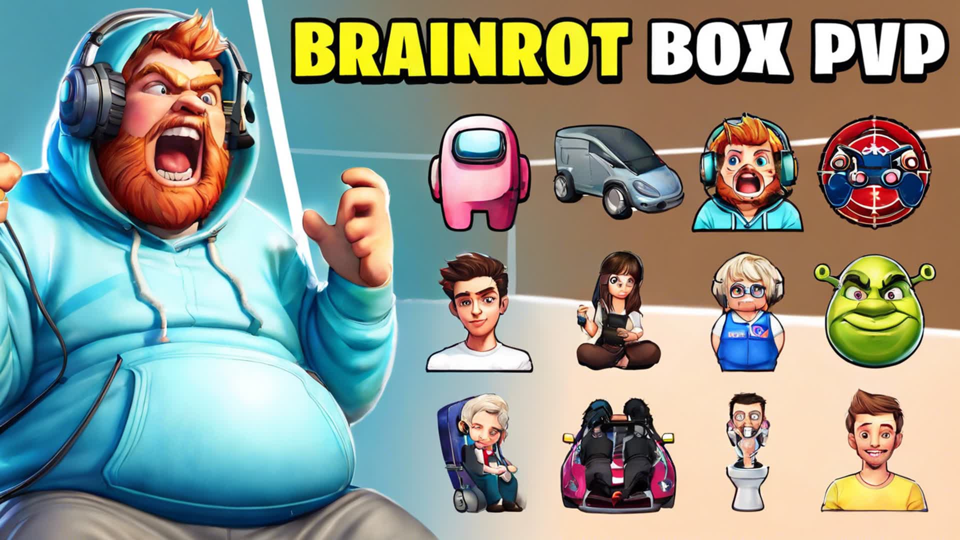Brainrot Boxfight — Fortnite Creative map