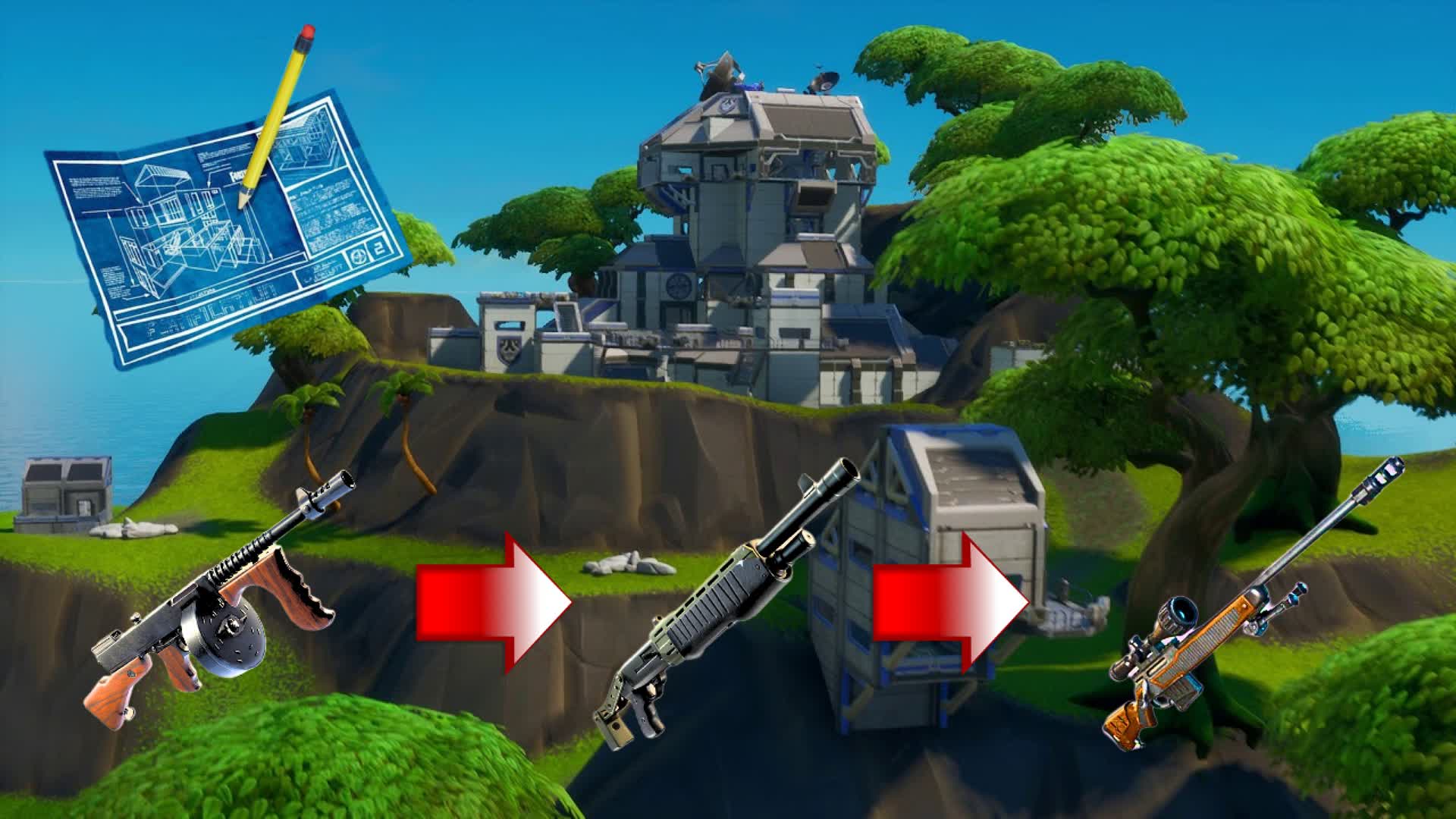 Build Gun Game — Fortnite Creative map
