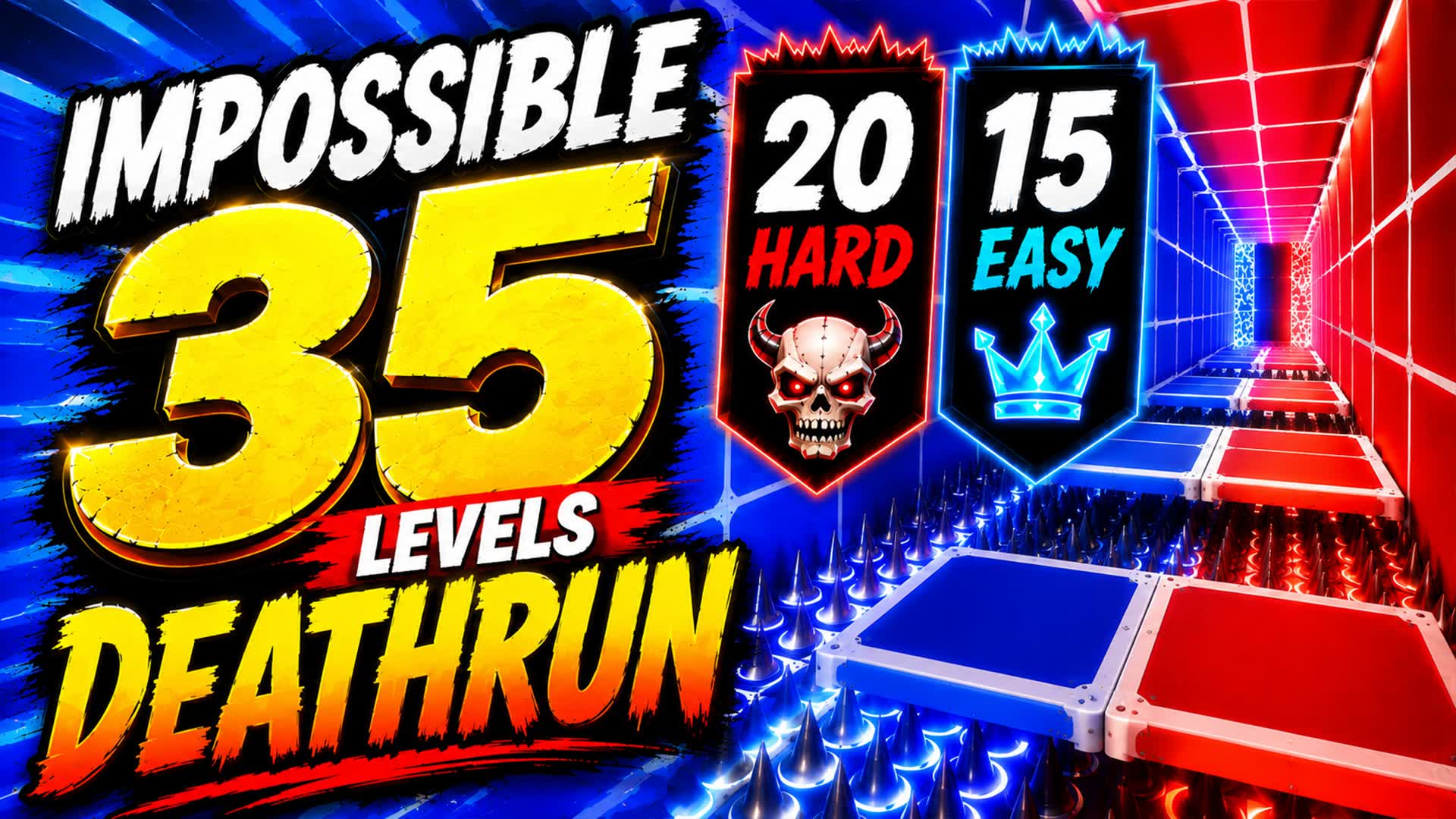 IMPOSSIBLE PARKOUR - 35 LEVEL β Fortnite Creative map