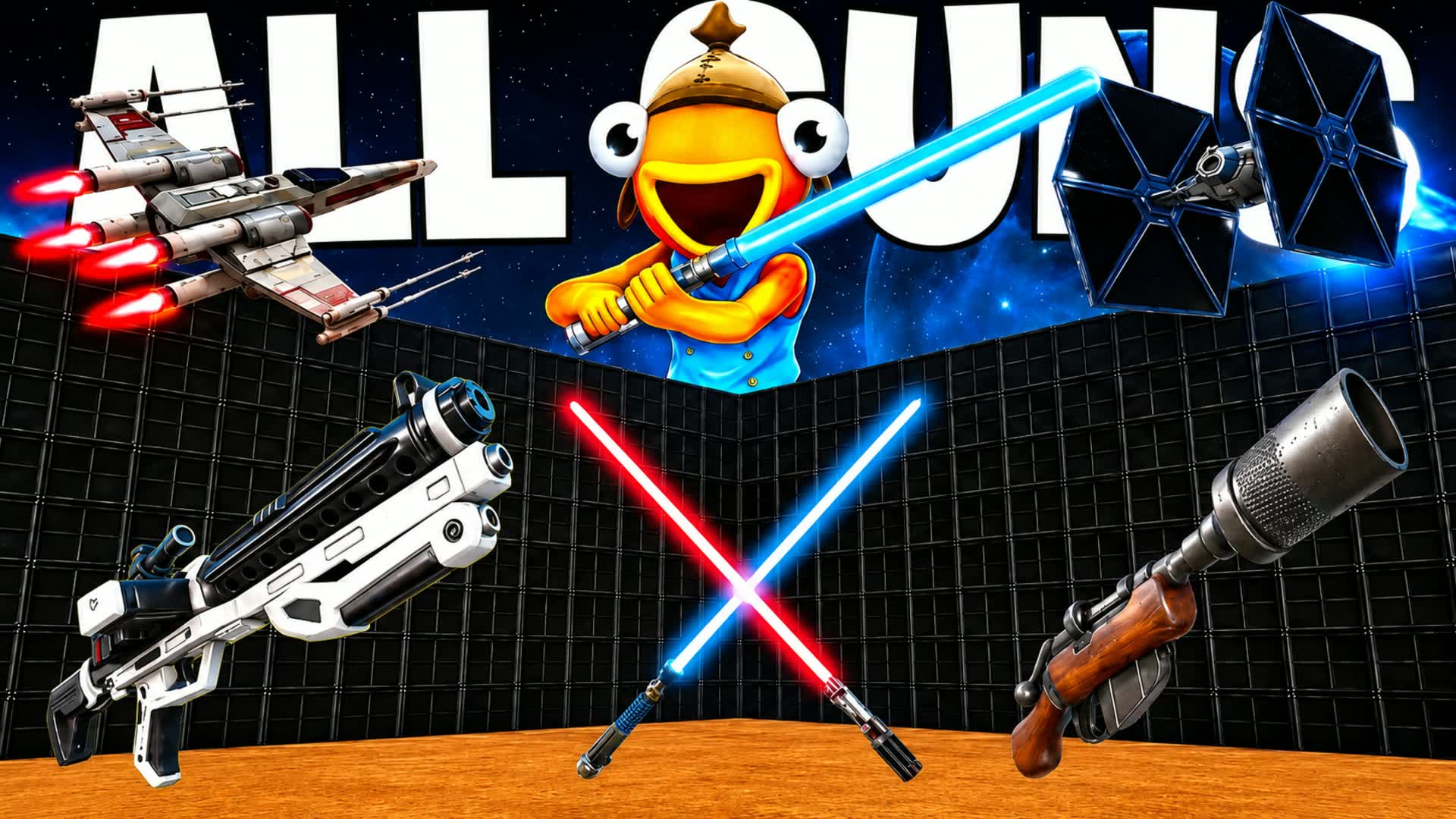 STAR WARS WITH EVERY GUN 1V1 — Fortnite Creative map