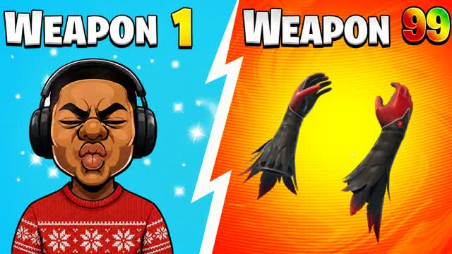 ๐ซ SUPER GUN GAME โญ ONE SHOT HERO โ Fortnite Creative map