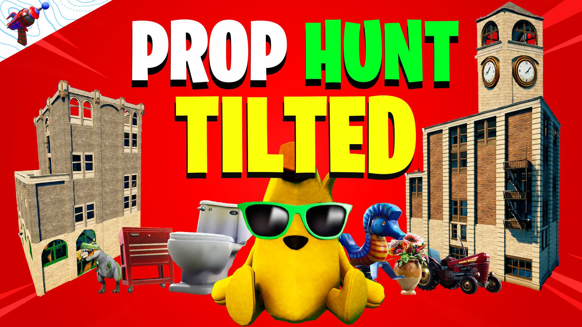 Tilted | Prop Hunt — Fortnite Creative map