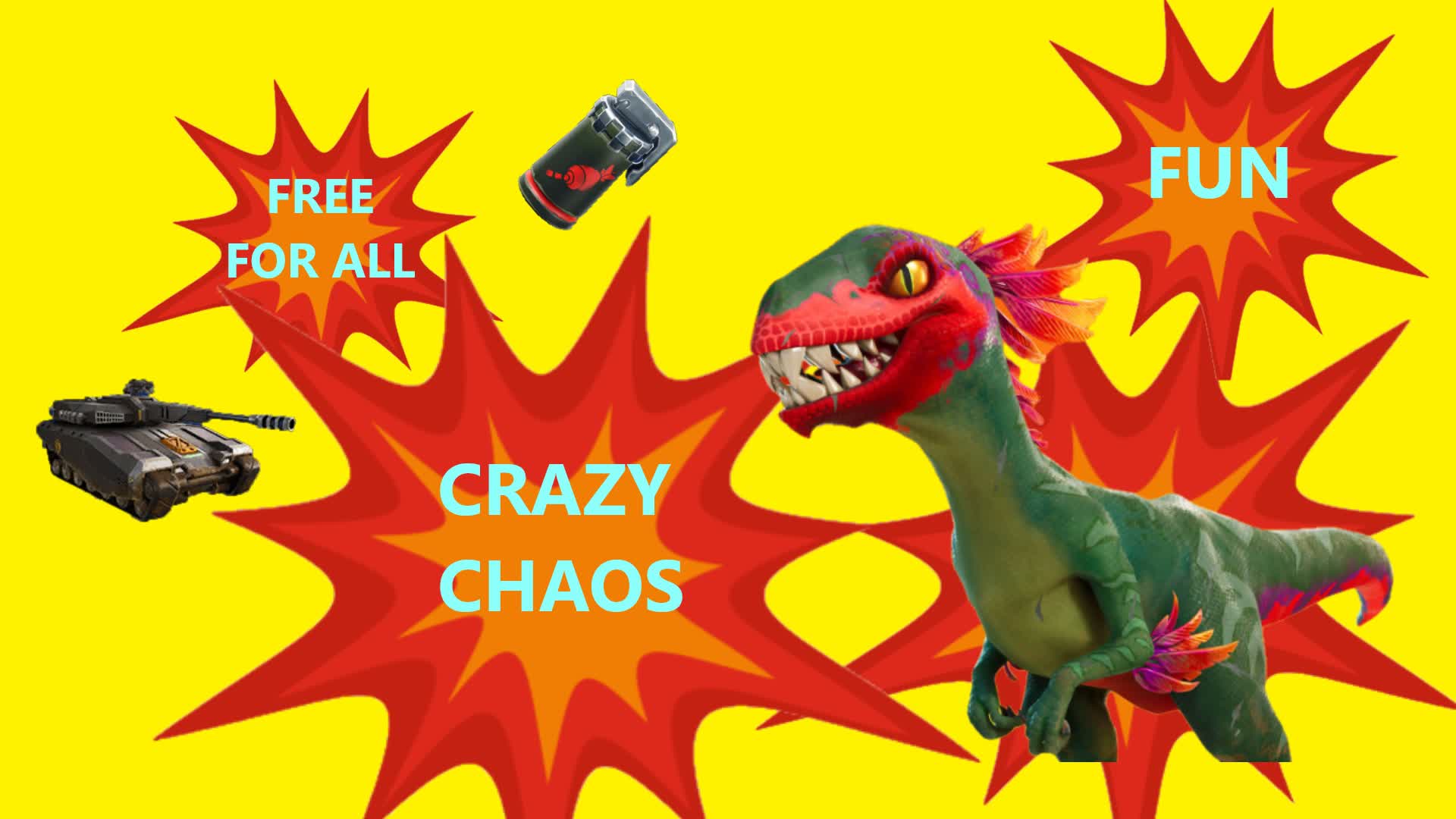 💥CRAZY EXPLOSION PVP FUN FREE FOR ALL💥 — Fortnite Creative map