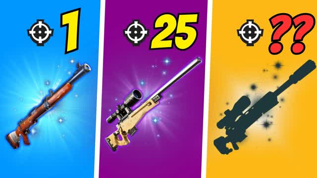 One Shot Gun Game 🎯 — Fortnite Creative map