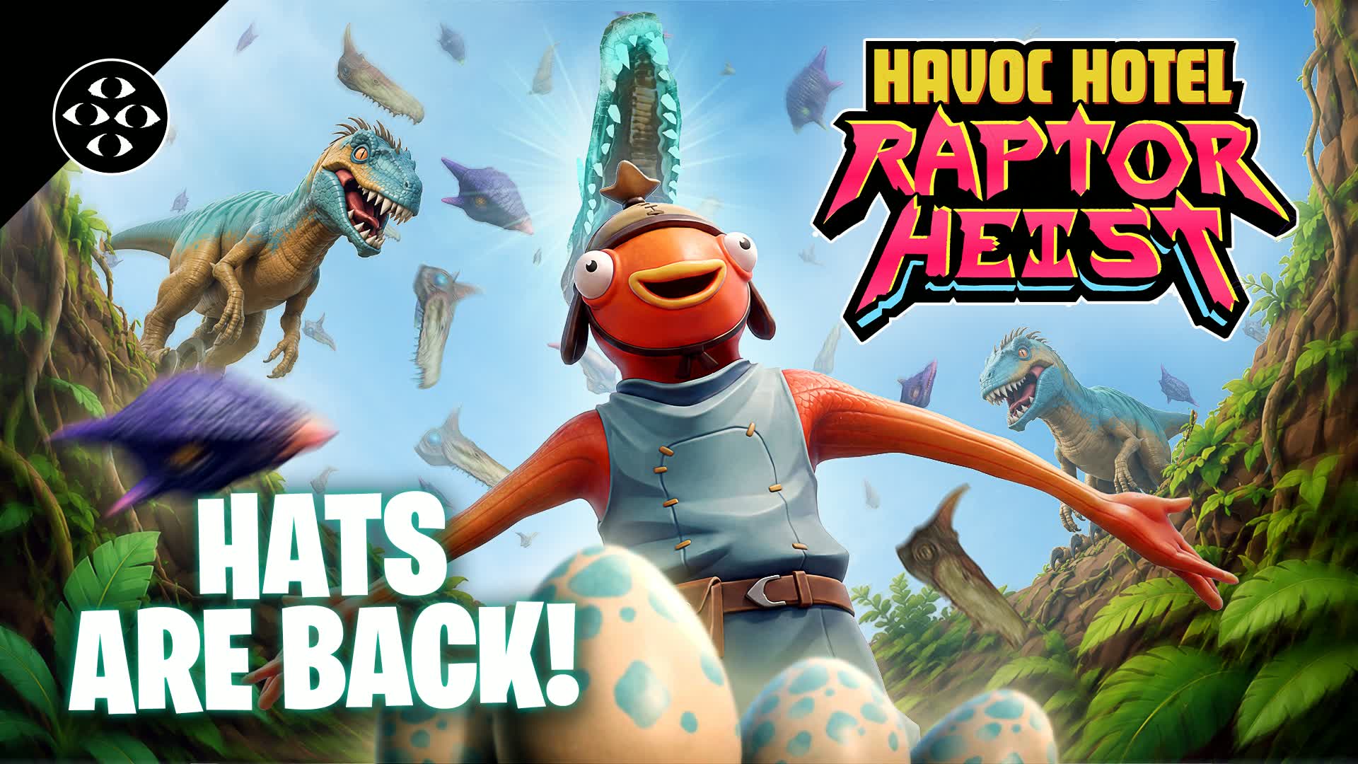 Raptor Heist: A Havoc Hotel Roguelike — Fortnite Creative map