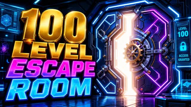 100 ESCAPE ROOM🚪 — Fortnite Creative map