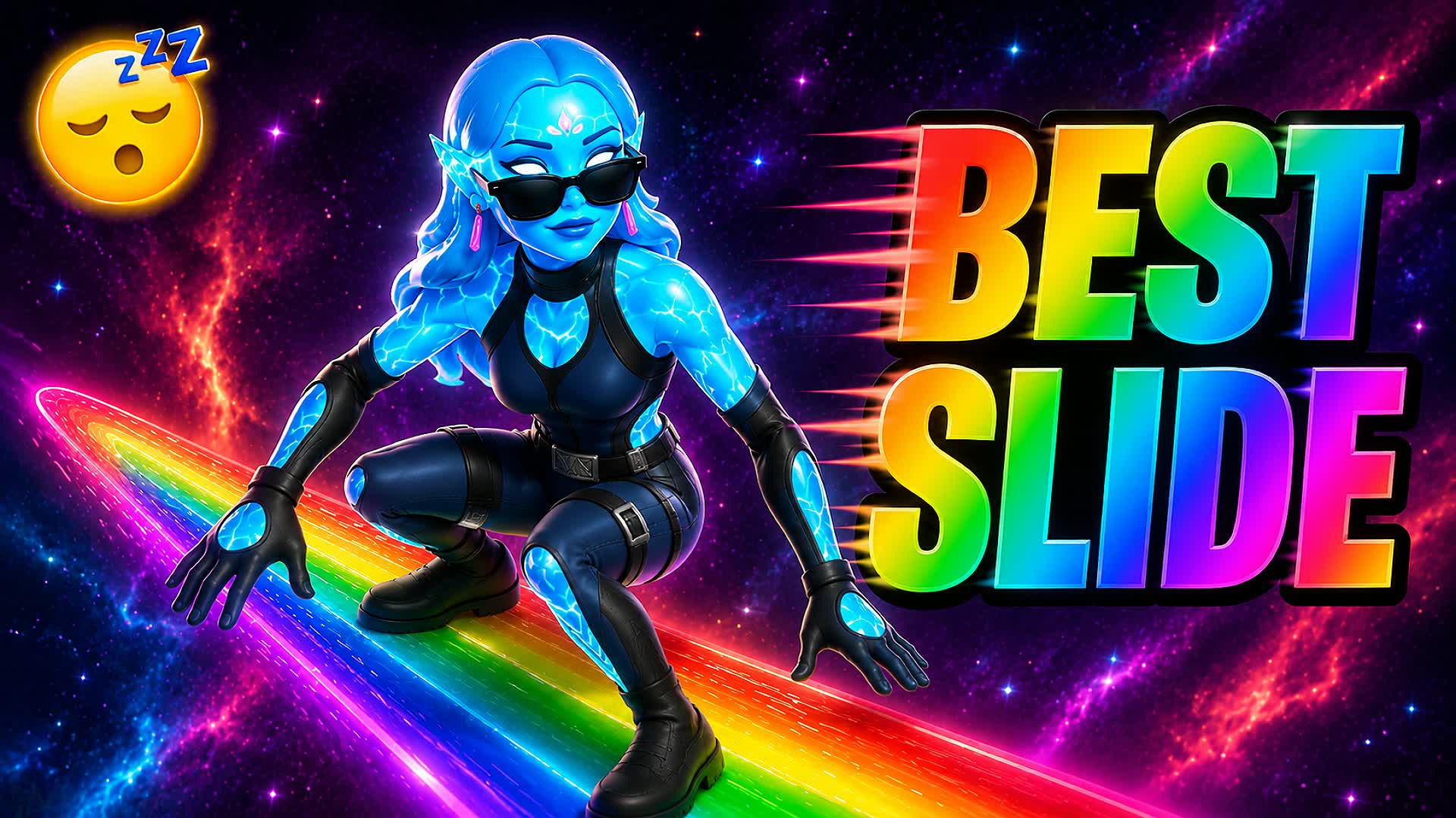 BEST RAINBOW SLIDE AND CHILL π β Fortnite Creative map