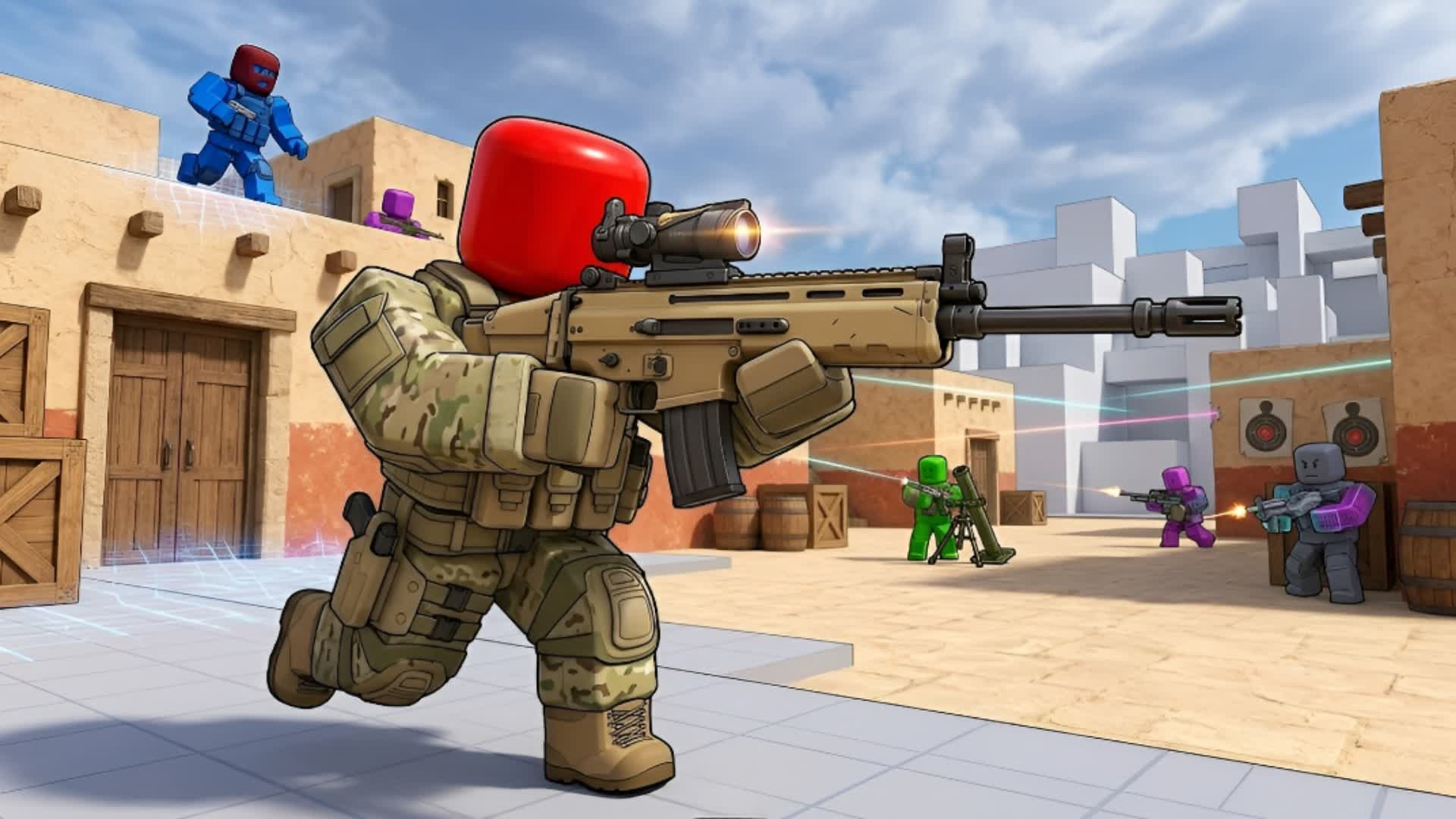 BIG RED VS BLUE π΄π΅ FIRE CLASH π₯ β Fortnite Creative map