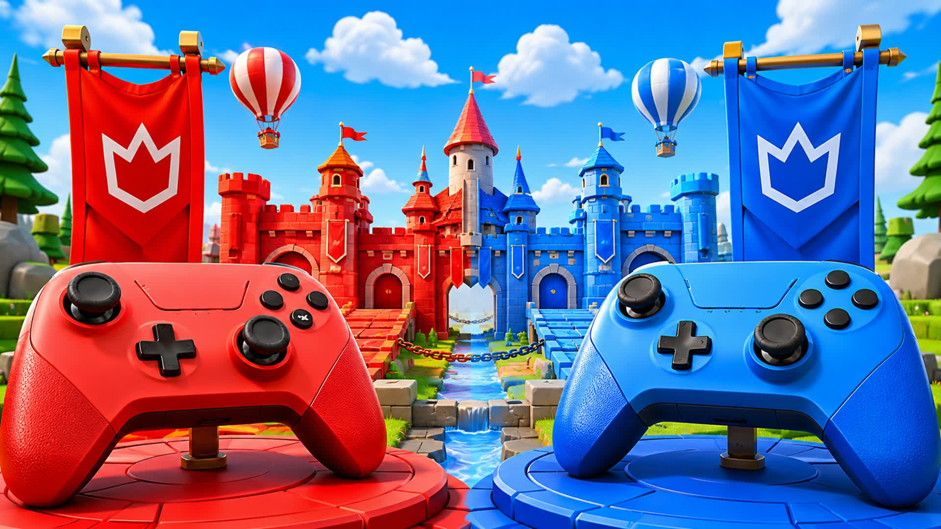 Red vs Blue ๐ Tropical Color Rush โ Fortnite Creative map