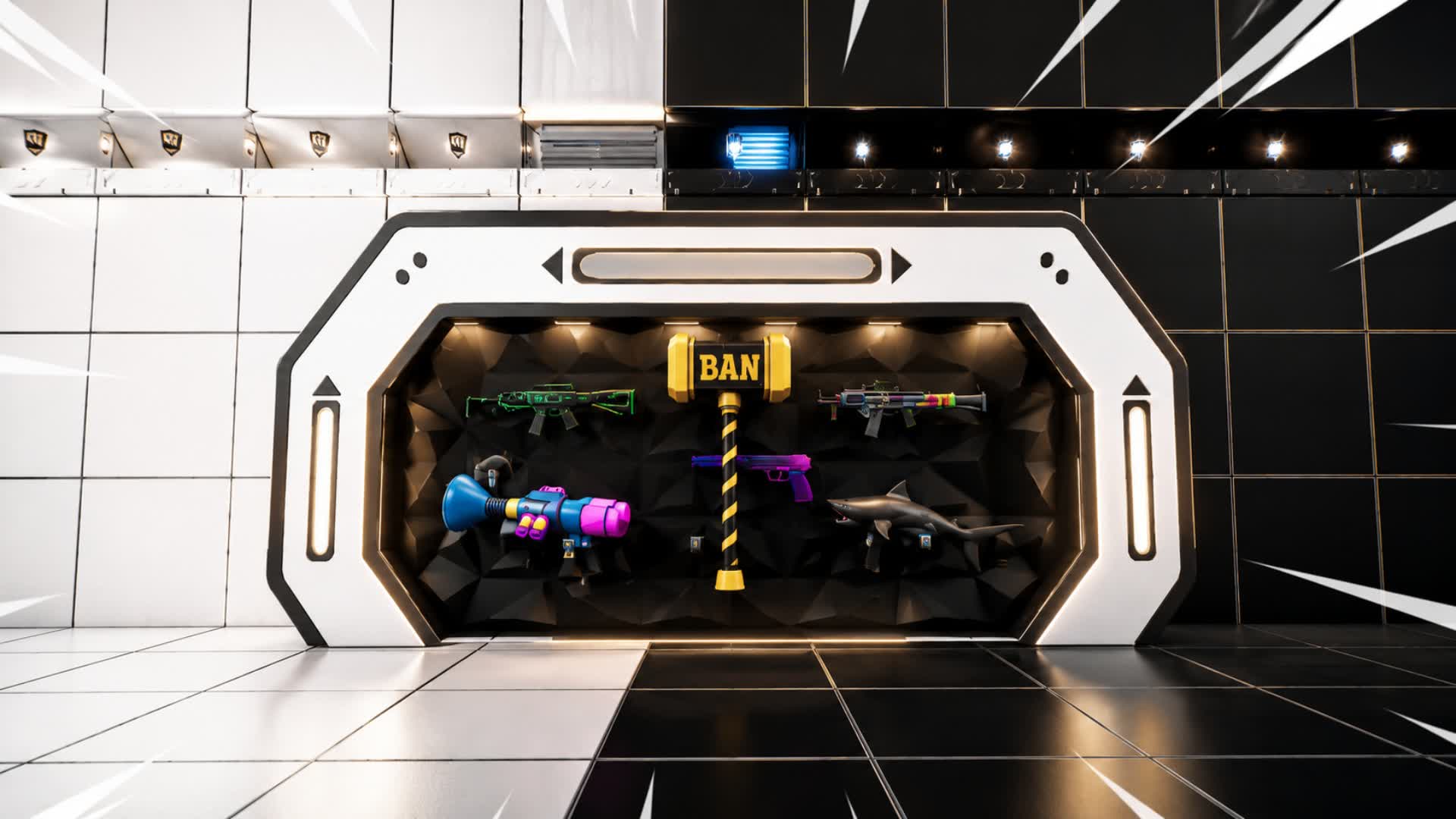 White vs. Black Combat — Fortnite Creative map