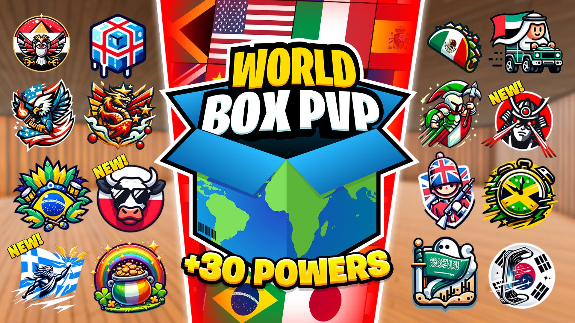 🌎WORLD BOX FIGHT PVP📦NEW HERO ROLEPLAY — Fortnite Creative map