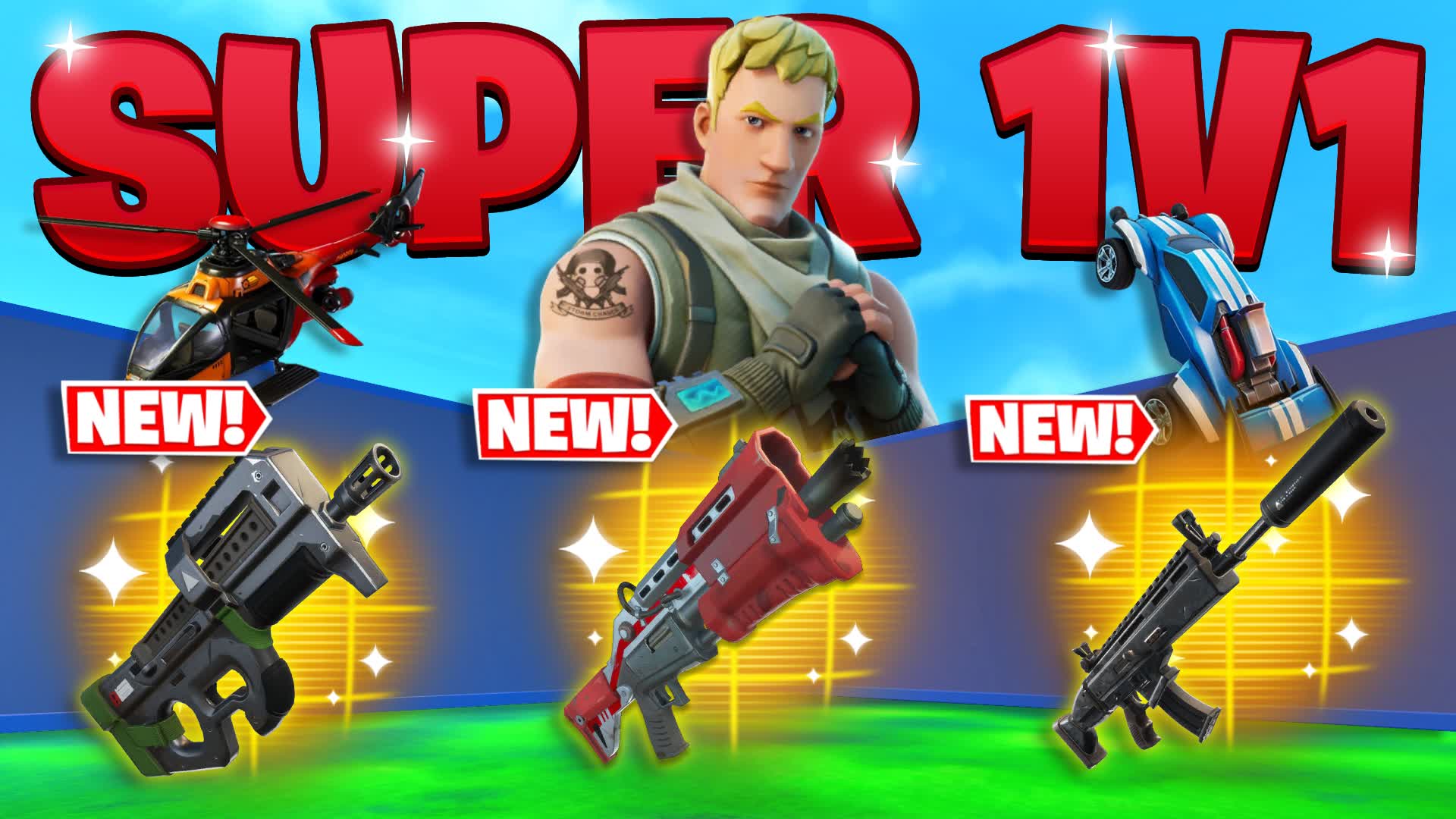 SUPER 1V1 FREE FOR ALL β Fortnite Creative map