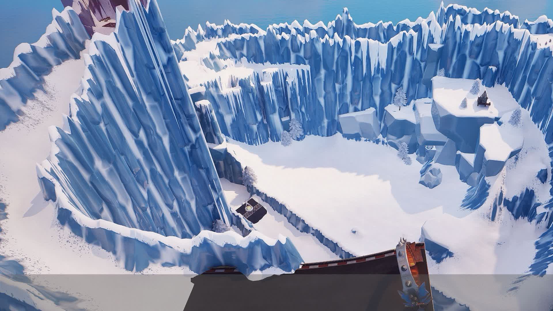 Snowboard 6 Person Race w/ Eliminations — Fortnite Creative map