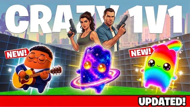 SUPER CRAZY 1V1 FFA - ALL GUNS GTA — Fortnite Creative map