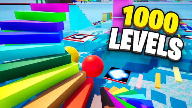1000 EASY LEVEL OBBY PARKOUR⭐ — Fortnite Creative map