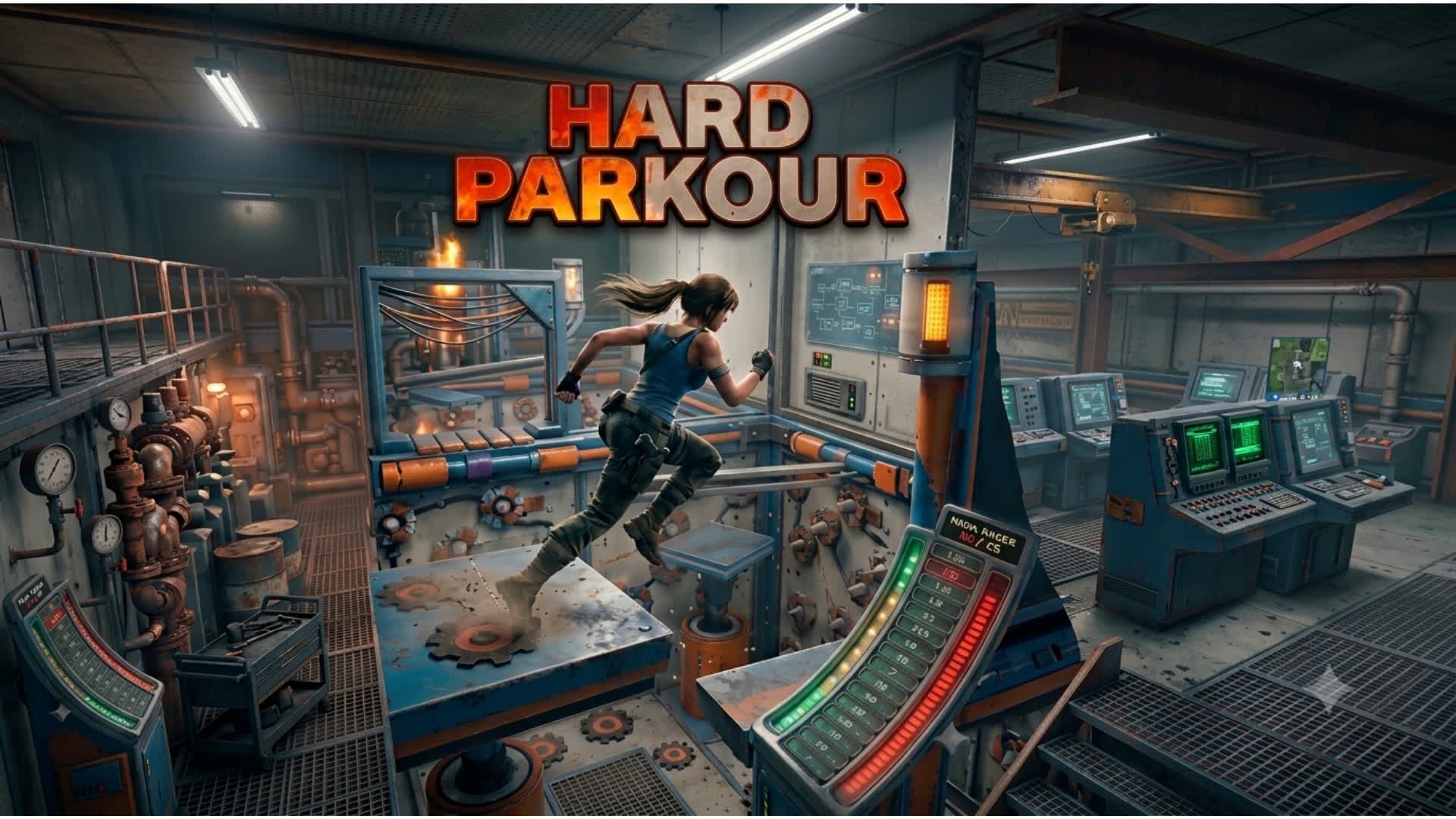 hard Parkour 15 level — Fortnite Creative map