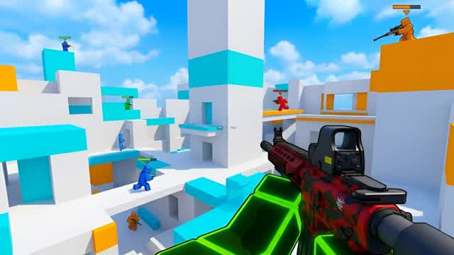 THE BEST BLUE VS RED π΅π΄ RANDOM GUNS π― β Fortnite Creative map
