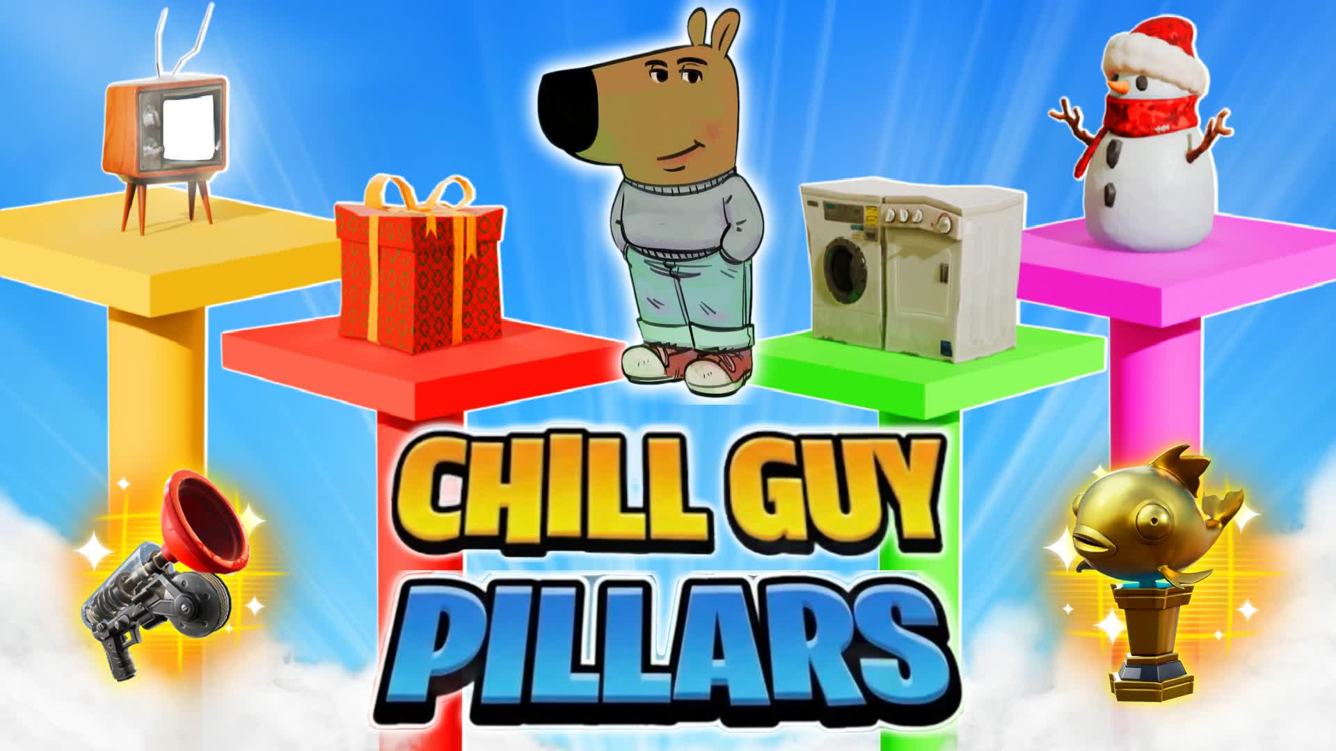 CHILL GUY PILLARS - FFA β Fortnite Creative map