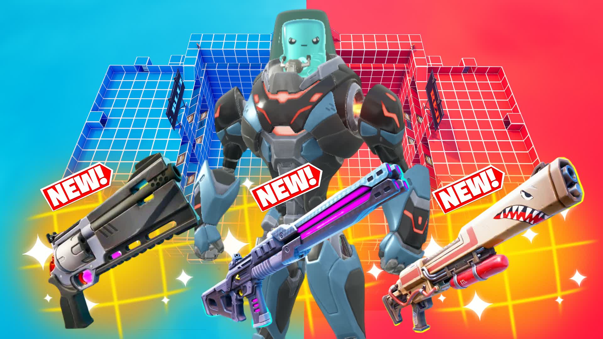 RED VS BLUE GAME OVER β Fortnite Creative map