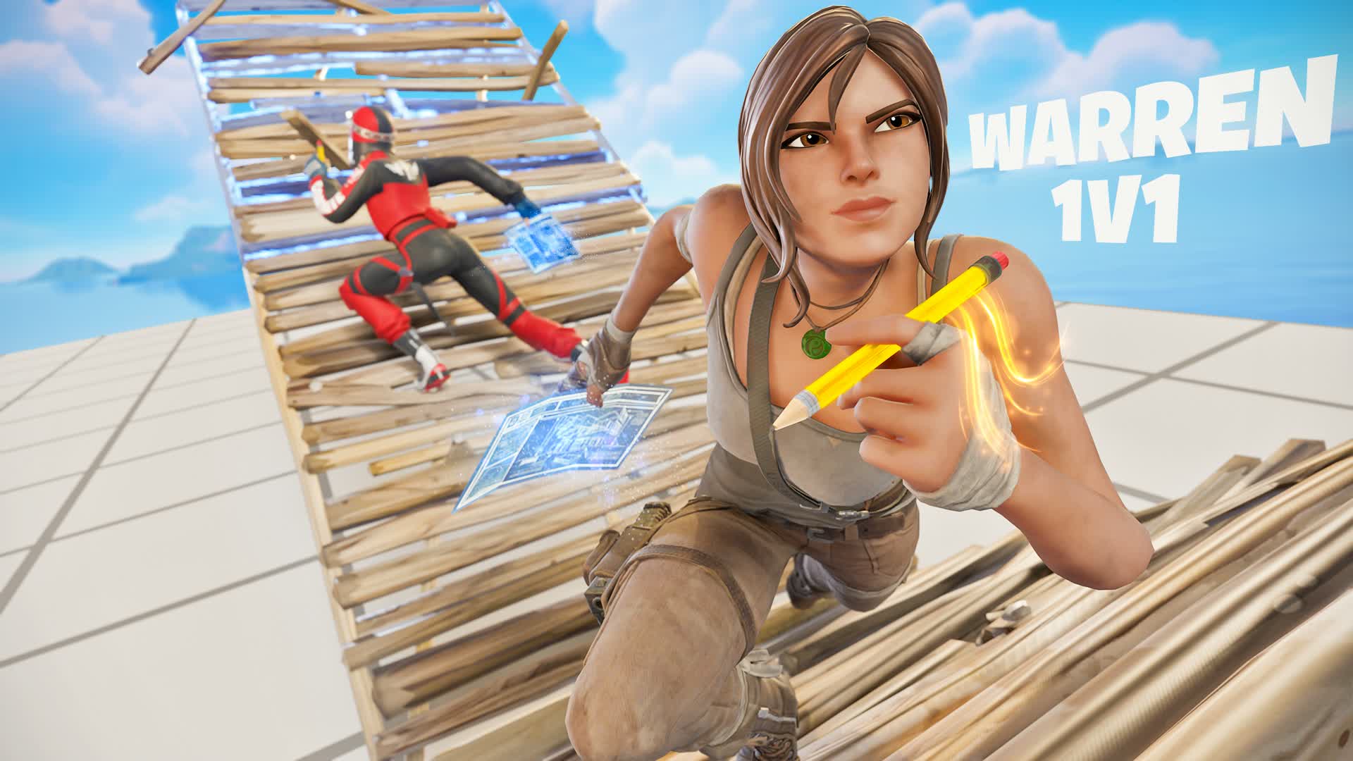 Warren 1v1 Build Fights — Fortnite Creative map