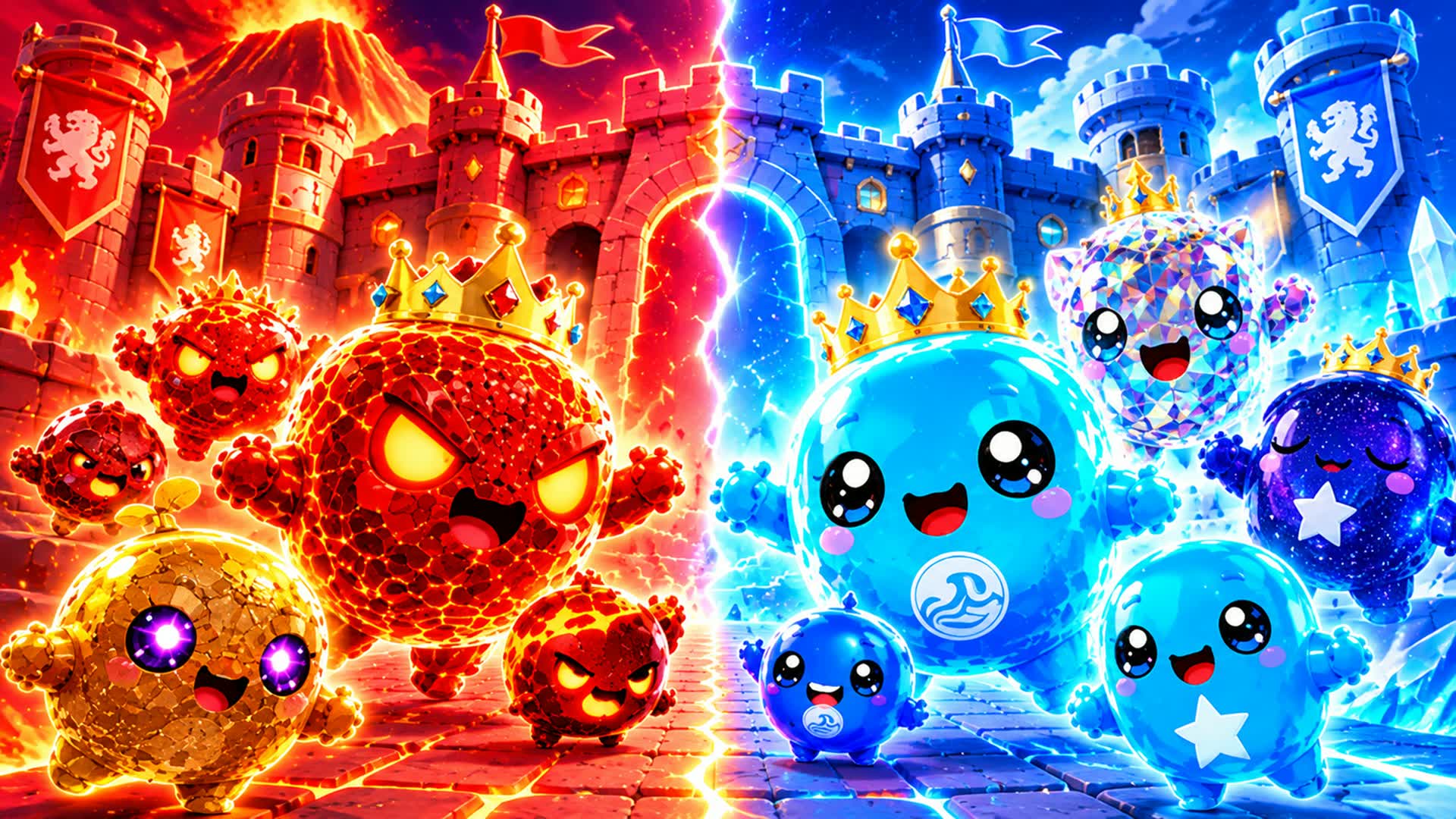 ๐ Red vs Blue ๐ Color Clash โ Fortnite Creative map