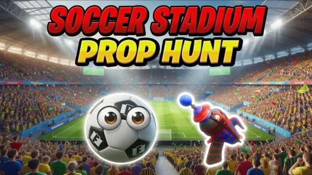 SOCCER STADIUM PROP HUNT hide and seek — Fortnite Creative map