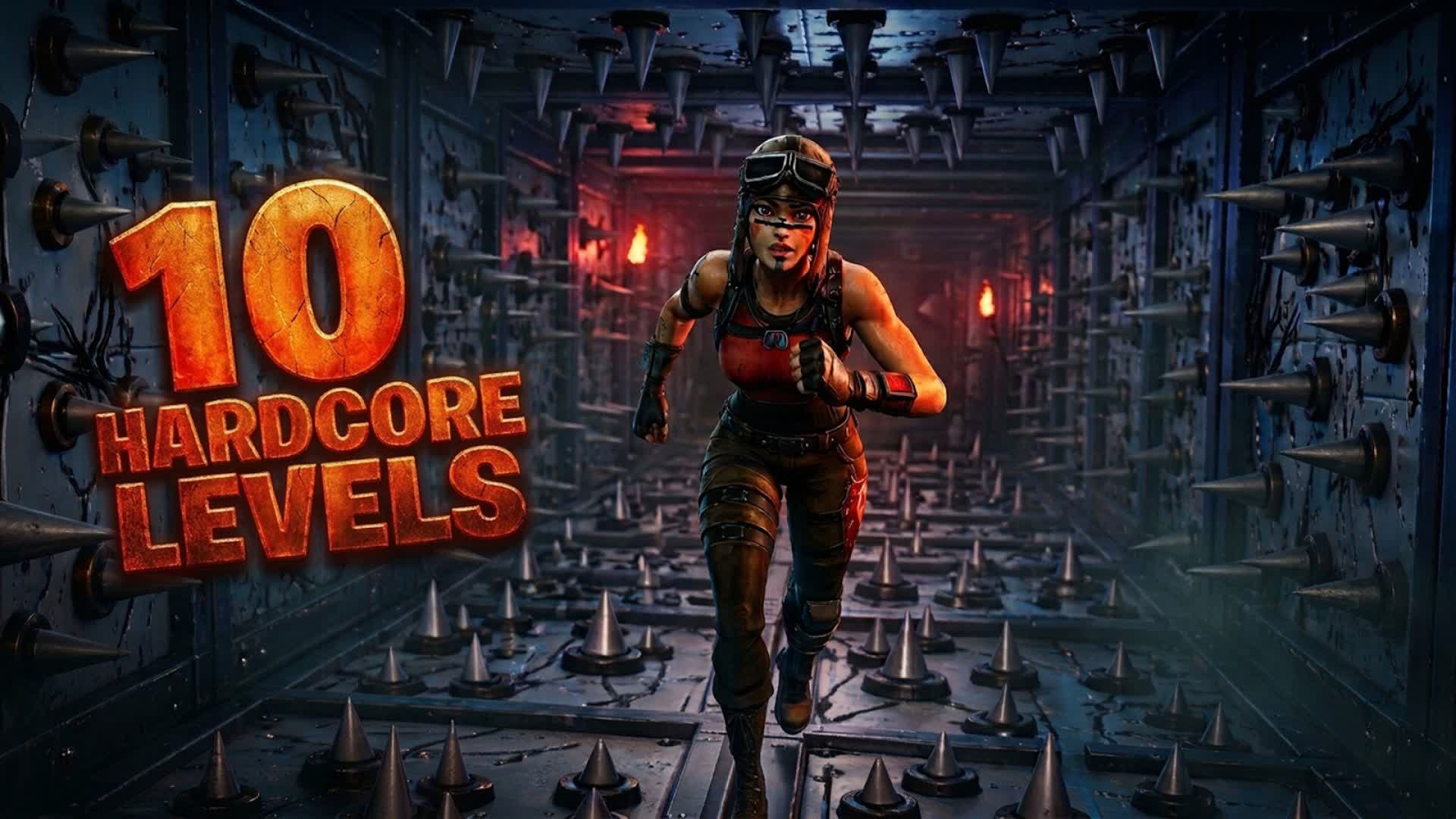Hardcore Deathrun (10 Levels) — Fortnite Creative map
