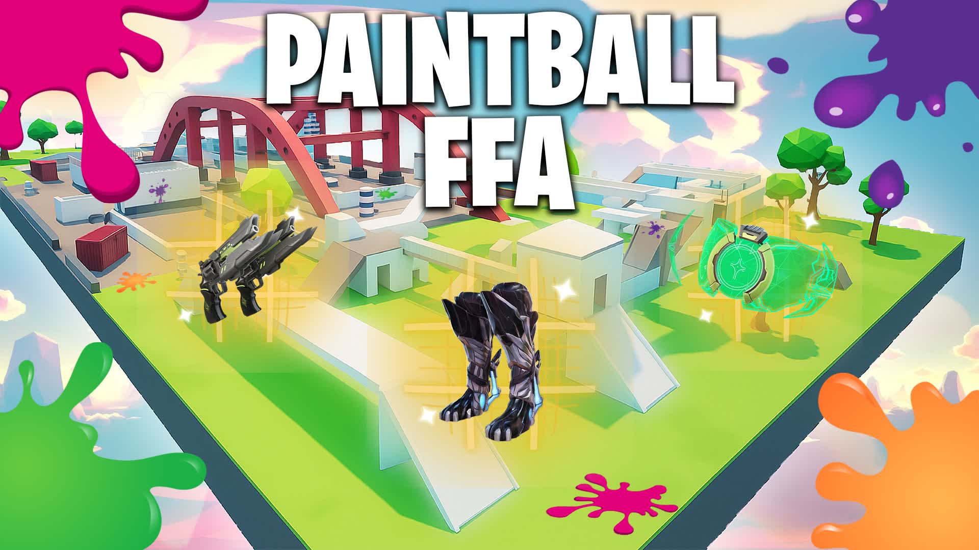 PAINTBALL FFA🔫 — Fortnite Creative map