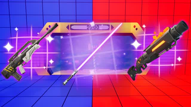 RED VS. BLUE - TEAM BATTLE — Fortnite Creative map
