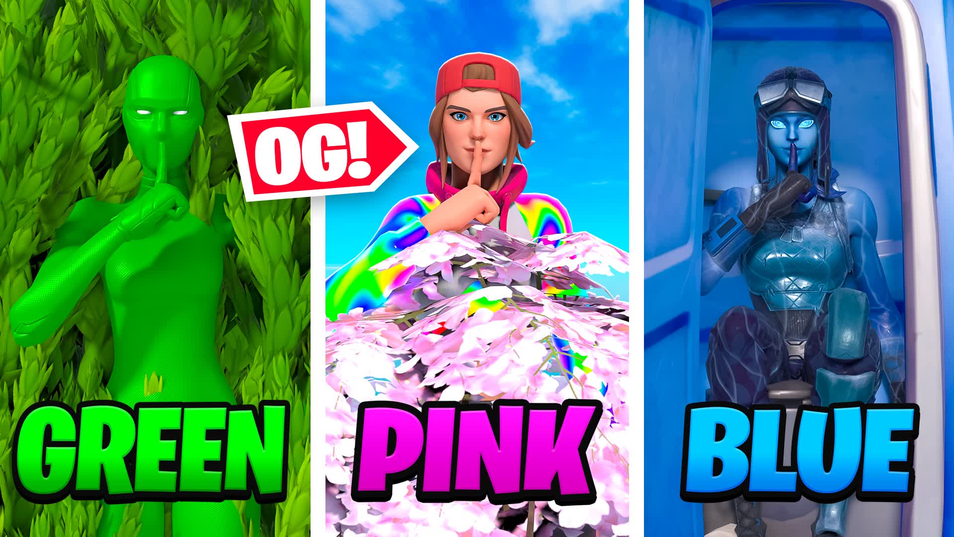 OG COLOR HIDE AND SEEK β Fortnite Creative map