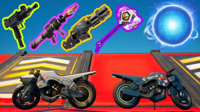 🏍️ SPORTBIKES MYTHIC DESERT FFA ⭐ — Fortnite Creative map