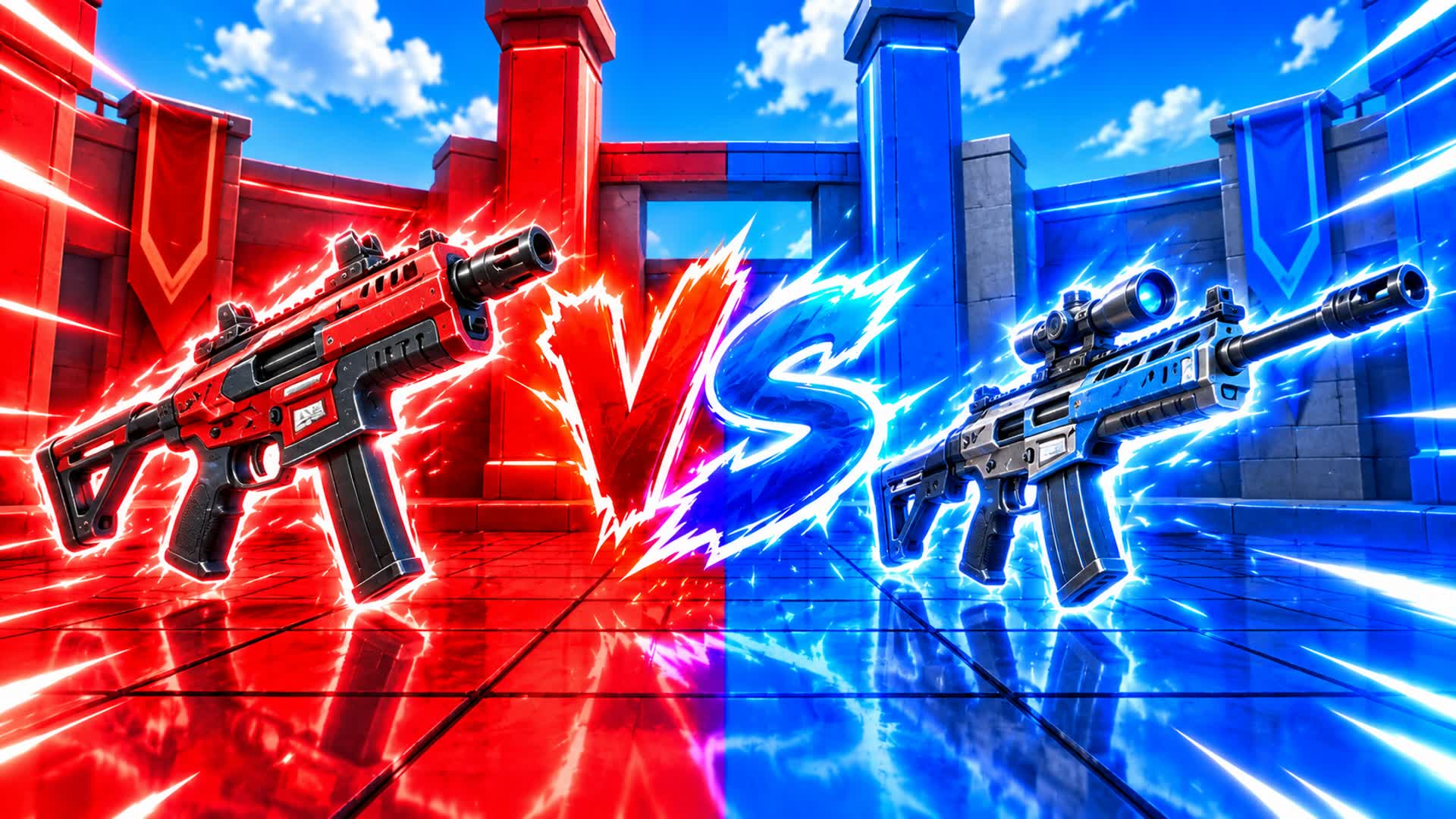 RED VS BLUE TURBO CLASH π΄π΅ β Fortnite Creative map