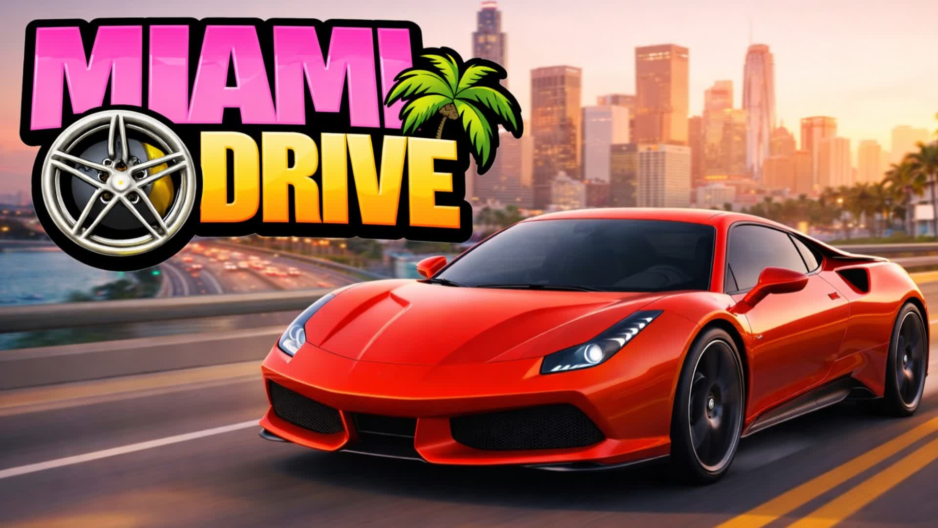 🌴MIAMI DRIVE - FREE-FOR-ALL💥 — Fortnite Creative map