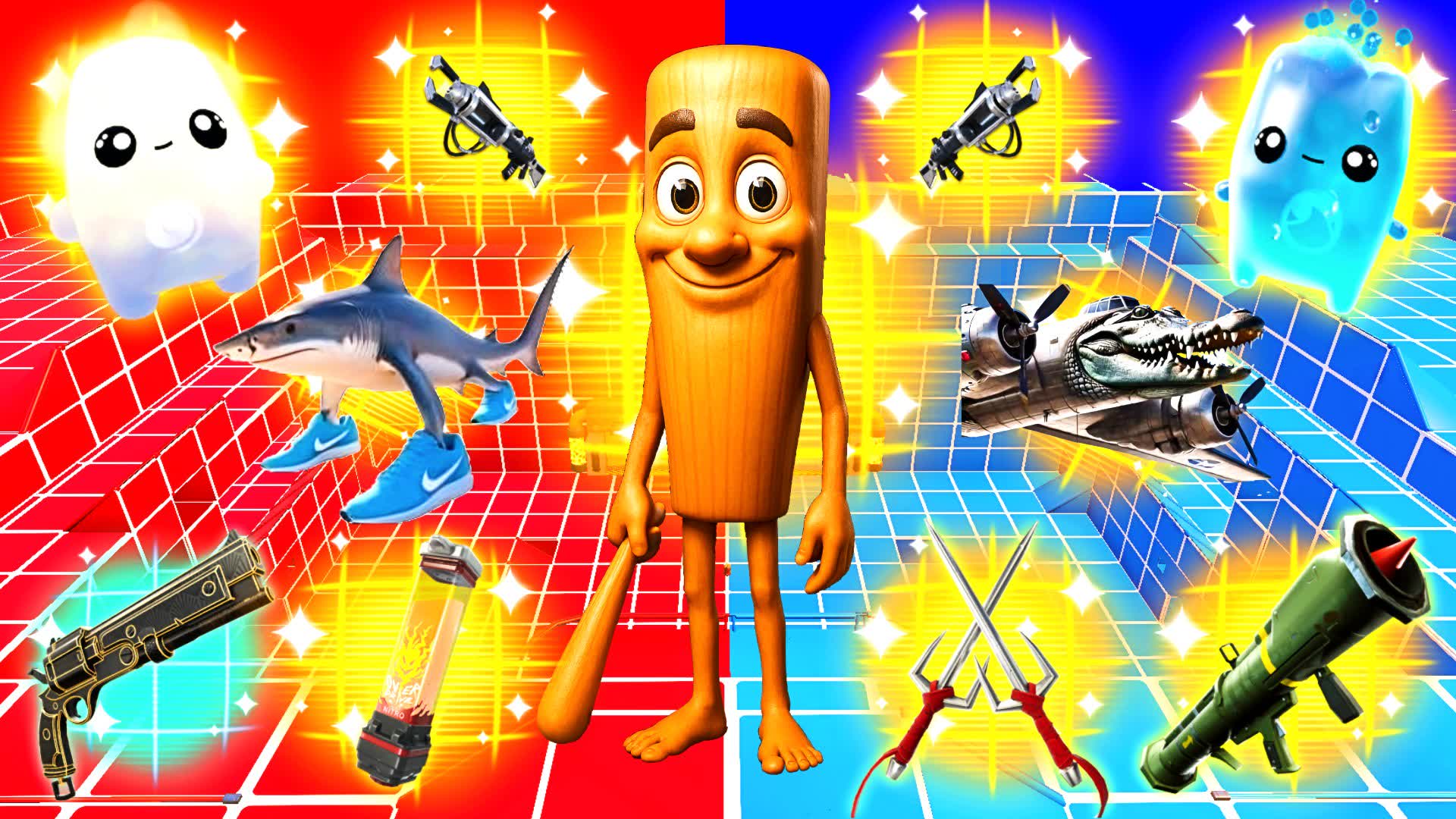 BRAINROT RED VS BLUE π΄π΅ β Fortnite Creative map