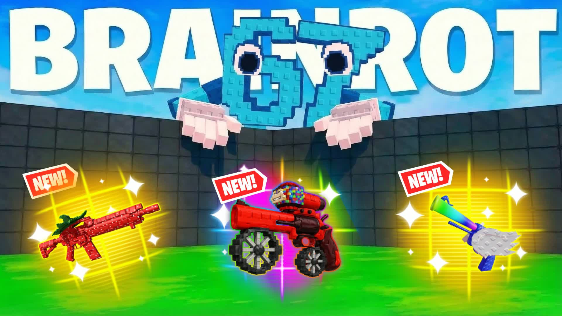 BRAINROT 1V1 - 🎭FASHION SHOW🎵BED WARS⭐ — Fortnite Creative map