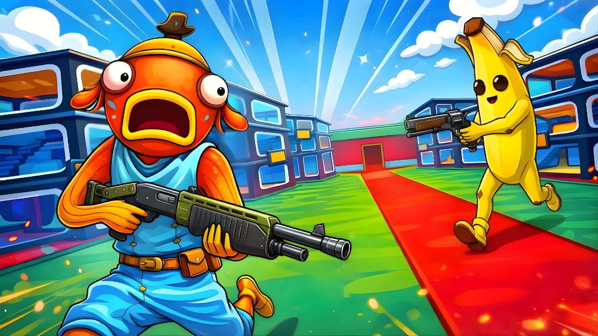 BRAINROT GUN GAME PVP — Fortnite Creative map