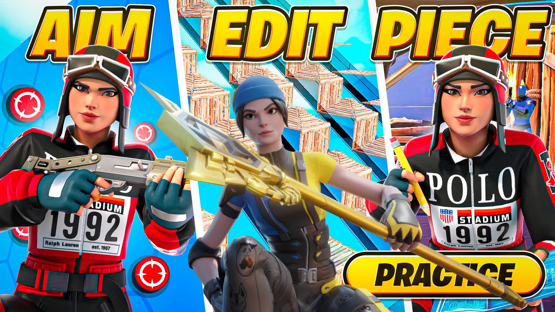 🎯Aim, Edit & Piece Control — Fortnite Creative map